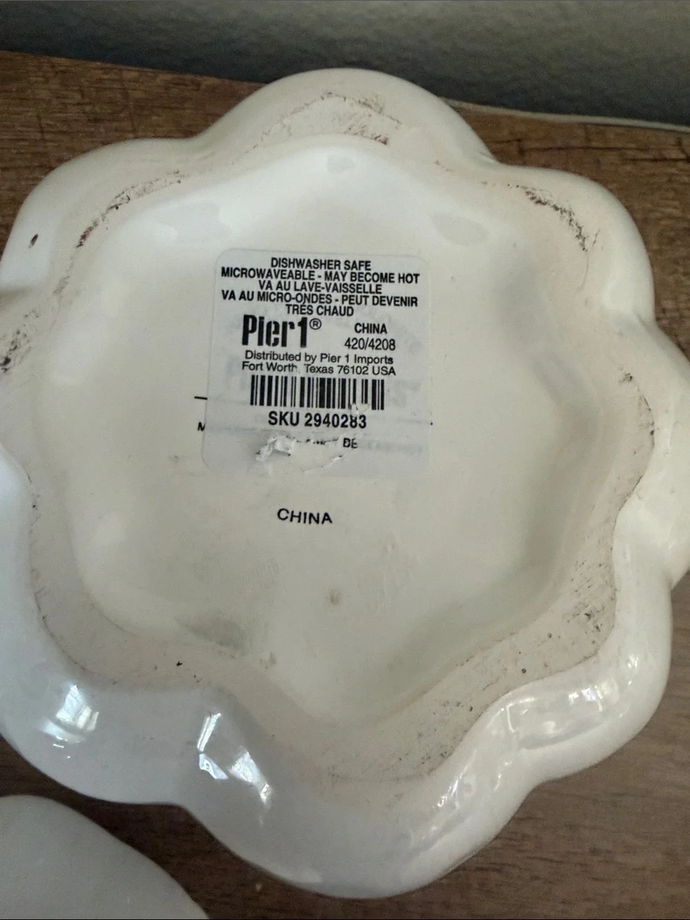 Pier 1 White Ceramic Pumpkin Box